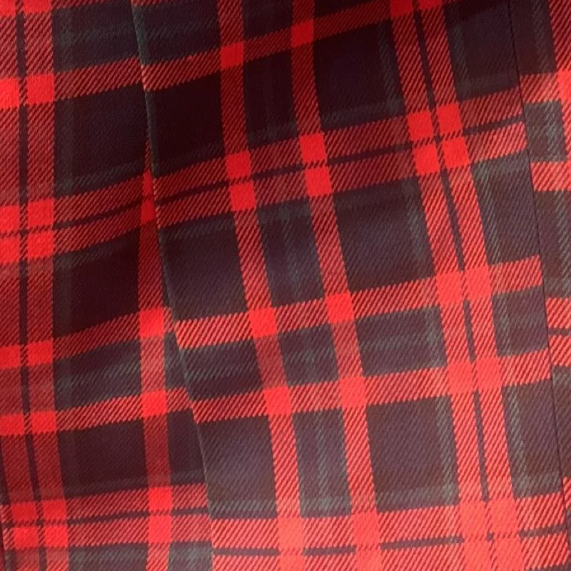 DJ PLUS: Plaid Skinny Dress Pants ON40 Classic Straight Pants