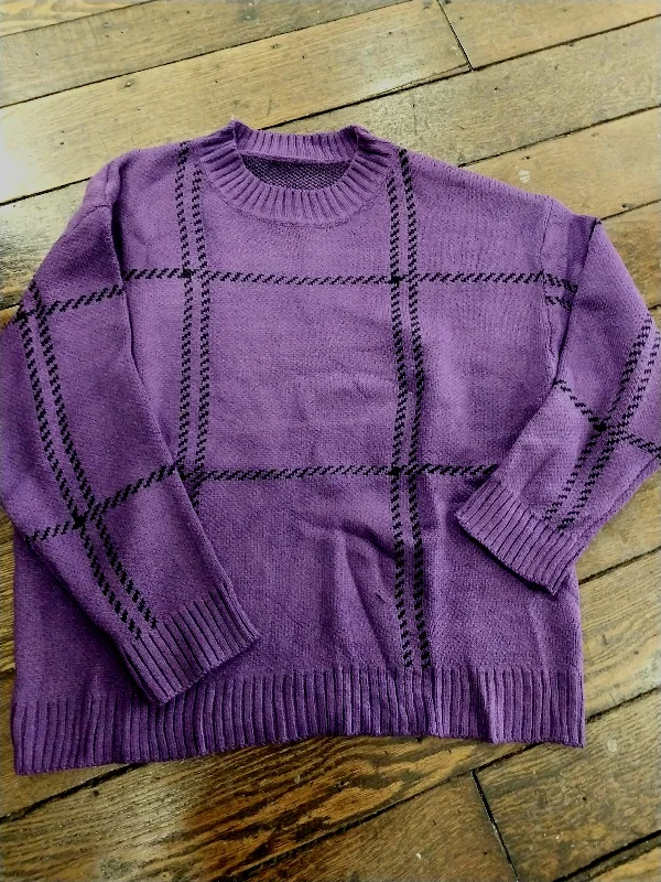 Curvy Dreamer Sweater Ribbed Striped Patterned