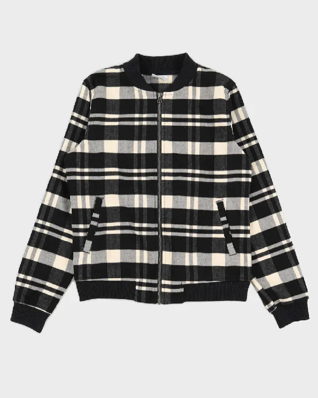 Columbia Black and Cream Checked Jacket - S Chenille Jacket Brocade Jacket Lace Jacket Columbia Black and Cream Checked Jacket - S Chenille Jacket Brocade Jacket Lace Jacket