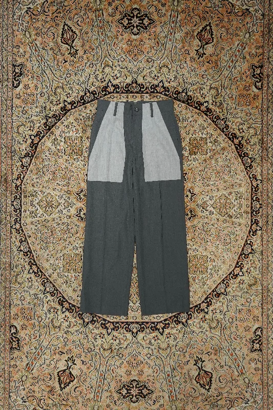 Urig TWILL DOPPEL-P DRESS FATIGUE PANTS (BI GRAY) Trendy Printed Leggings