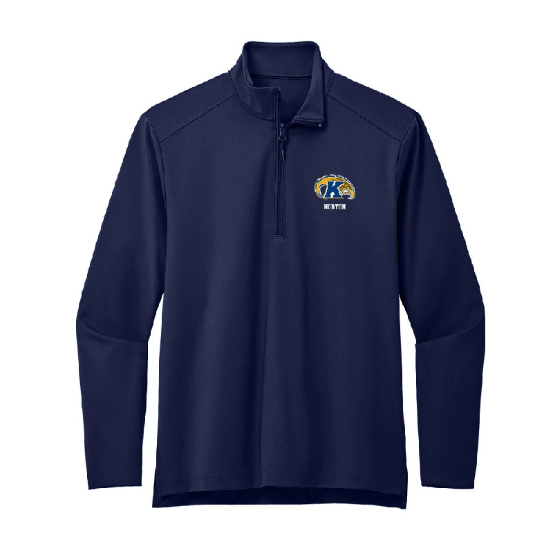 Kent State - NCAA Women's Gymnastics : Kaileigh Norton - Premium Quarter Zip Jacket Stand-Up Collar Roll-Neck Collar Turtle Neck