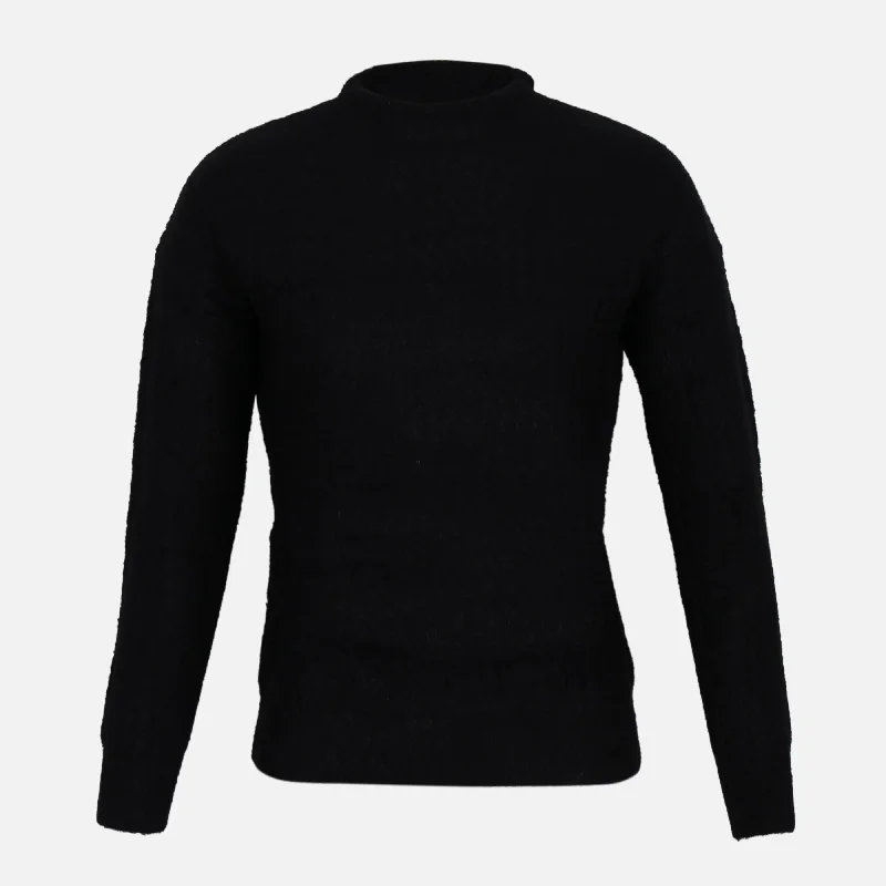 LADIES SWEATER Solid Print Embellished