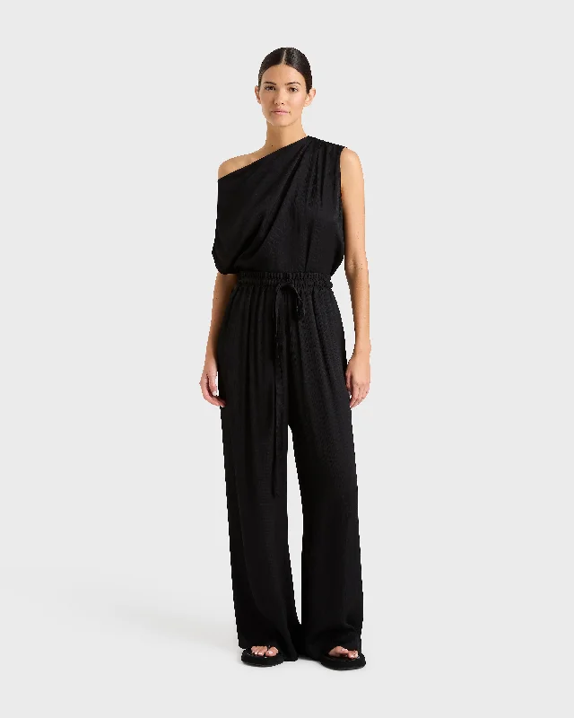 Ardea Luxe Pant - Black Comfortable Denim Trousers