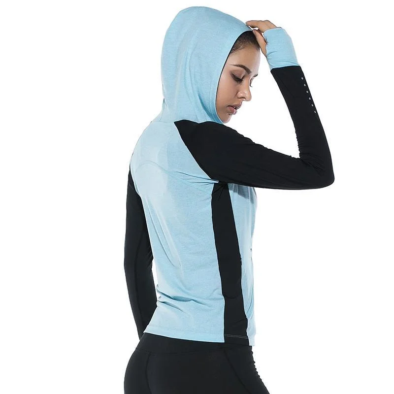 Fanceey Women's Sport Fitness Gym Jacket Bomber Jacket Anorak Windbreaker