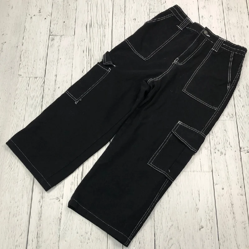 Ardene black cargo pants - Hers M/9 Relaxed Fit Trousers