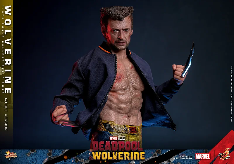 Marvel Deadpool & Wolverine (2024): Wolverine (TVA Jacket Version) Appliqued Jacket Beaded Jacket Sequined Jacket