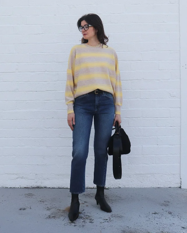 EUGENIE SWEATER / BEIGE Tailored Straight A-Line
