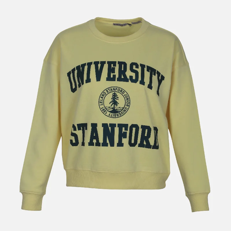 LADIES FLEECE OVERSIZED SWEATERSHIRT Elegant Classic Vintage