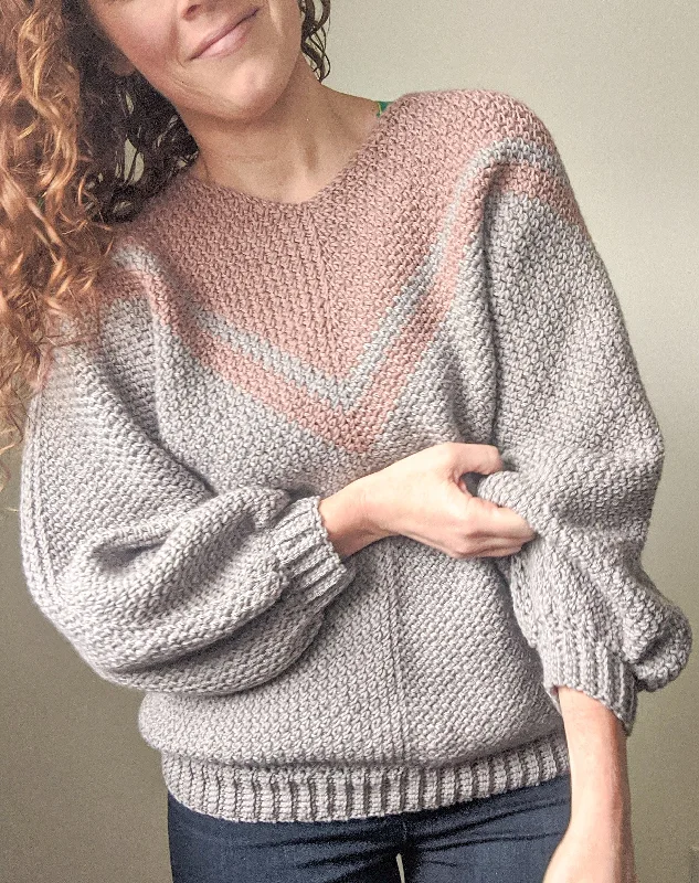 Turning Points Sweater (Crochet) Long Sweater Short Sweater Cropped Sweater