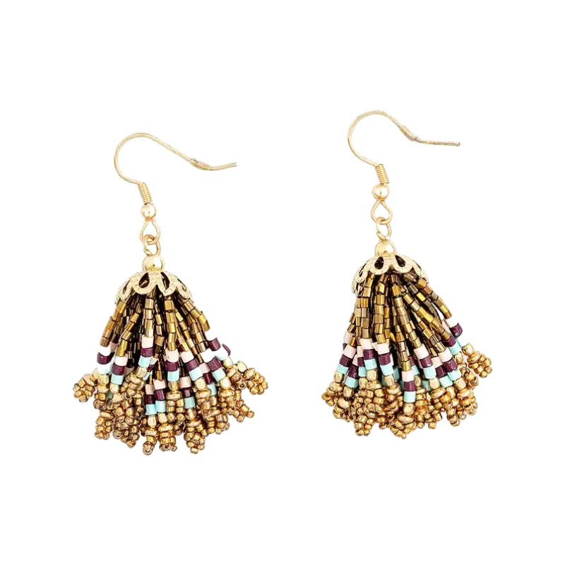 Myra Bag Ladies Spanish Skirts Beaded Gold Earrings S-10153 tulle skirt dreamy