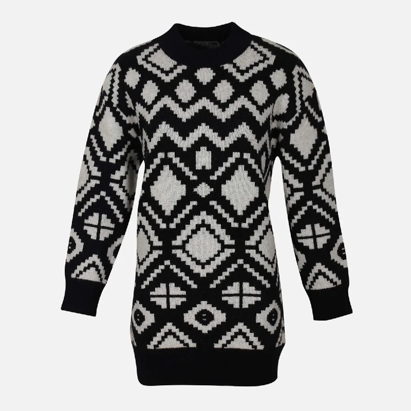 LADIES FASHION SWEATER Graphic Sweater Embroidered Appliqued