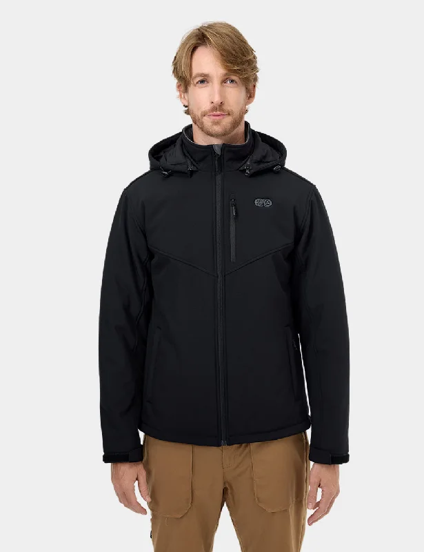 Men's Dual Control Heated Jacket with 5 Heating Zones (Pocket Heating) Faux Fur Fabric Real Fur Fabric Shearling Fabric Men's Dual Control Heated Jacket with 5 Heating Zones (Pocket Heating) Faux Fur Fabric Real Fur Fabric Shearling Fabric