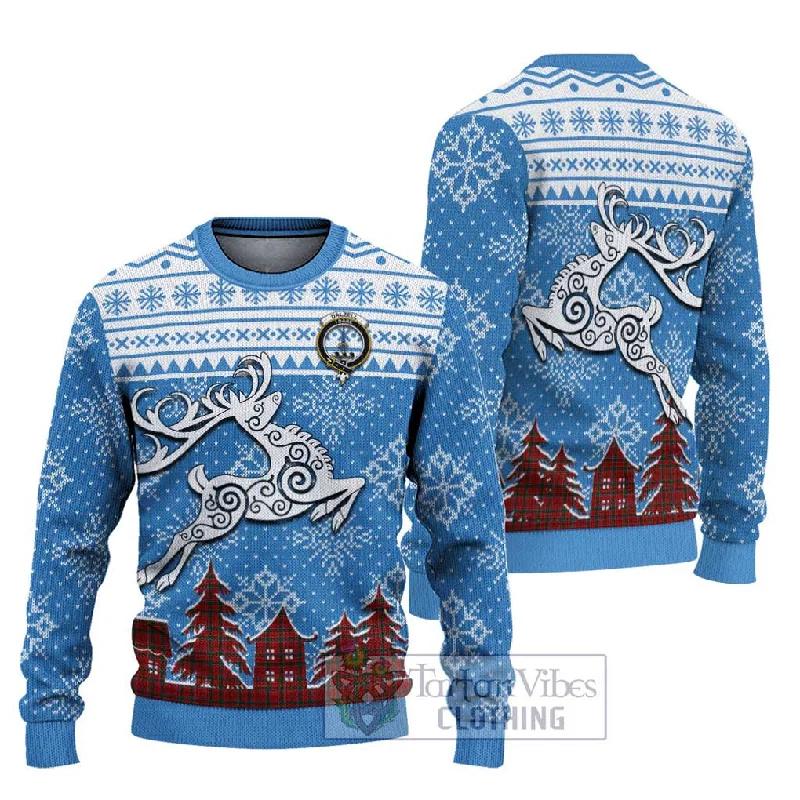 Dalzell (Dalziel) Clan Christmas Ugly Sweater Celtic Reindeer Style Casual Formal Business Dalzell (Dalziel) Clan Christmas Ugly Sweater Celtic Reindeer Style Casual Formal Business