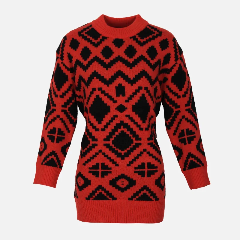 LADIES FASHION SWEATER Real Fur Shearling Chenille