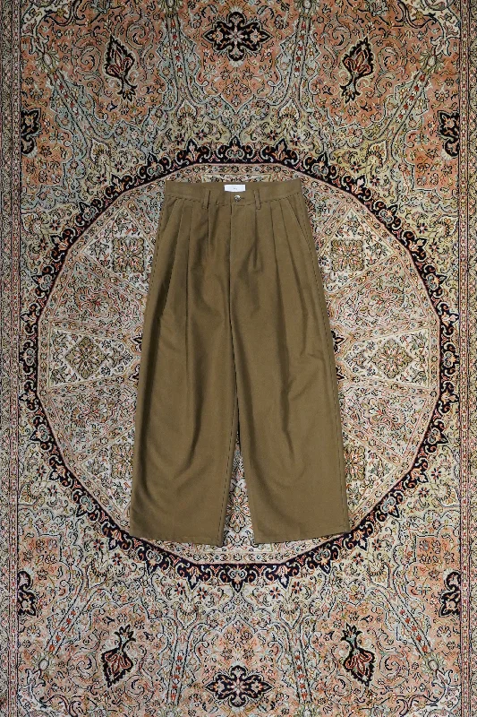 MOLESKIN 3TUCK PANTS (KHAKI) Cozy Jogger Leggings
