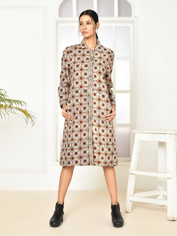 Mia Cotton Womens Long Jacket Satin Jacket Silk Jacket Chiffon Jacket