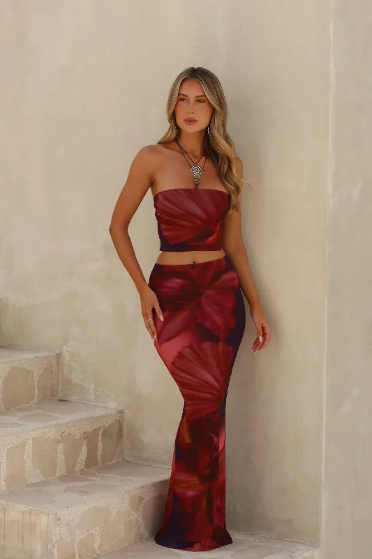 KARA MAXI SKIRT TWILIGHT cotton skirt soft