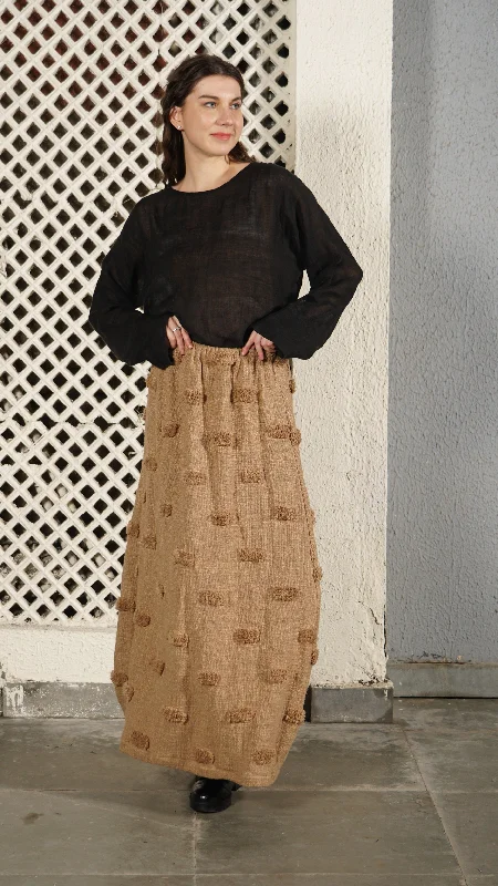 Myra Skirt in Desert chiffon skirt flowing
