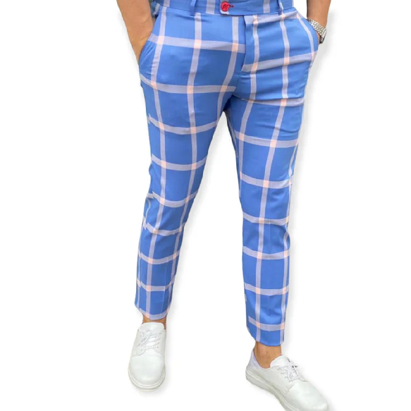 DJ PLUS: Plaid Skinny Dress Pants ON24 High-Waist Yoga Pants