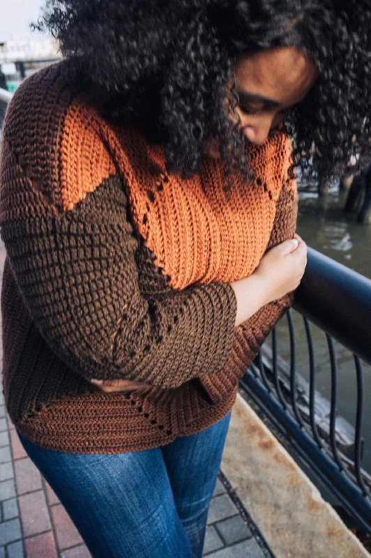 Salt Lake Sweater (Crochet) Soft Cozy Warm
