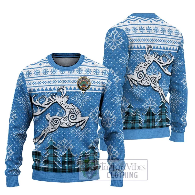 Clergy Clan Christmas Ugly Sweater Celtic Reindeer Style Cashmere Blend Cotton Blend Poly Blend Clergy Clan Christmas Ugly Sweater Celtic Reindeer Style Cashmere Blend Cotton Blend Poly Blend