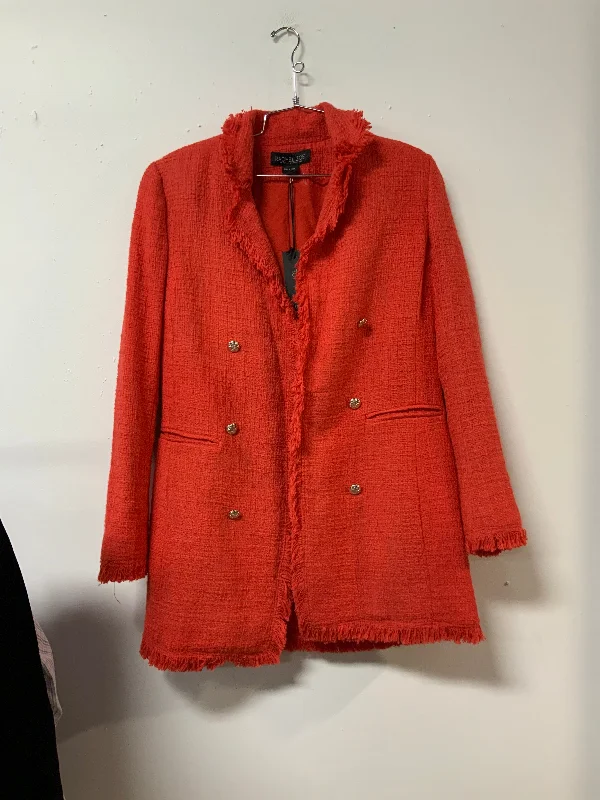 Rachel (M) red fray jacket NWT Lace Jacket Ribbed Jacket Sequined Jacket