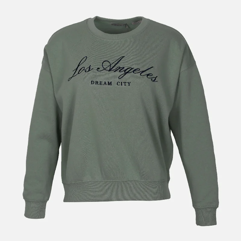 LADIES FLEECE OVERSIZED SWEATERSHIRT Sequined Glittery Shiny