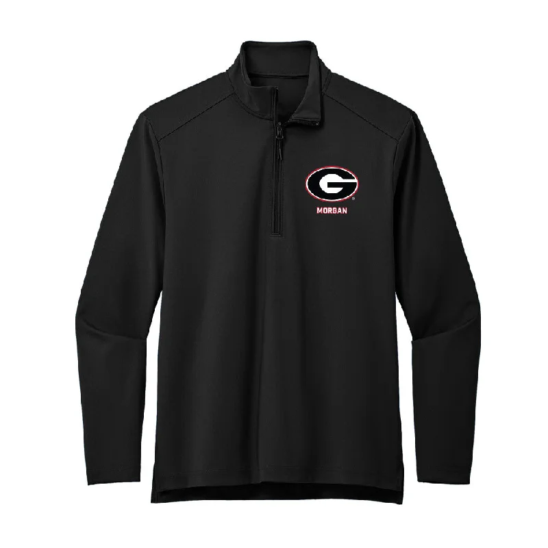 Georgia - NCAA Women's Gymnastics : Zora Morgan - Premium Quarter Zip Jacket Quilted Jacket Puffer Jacket Insulated Jacket