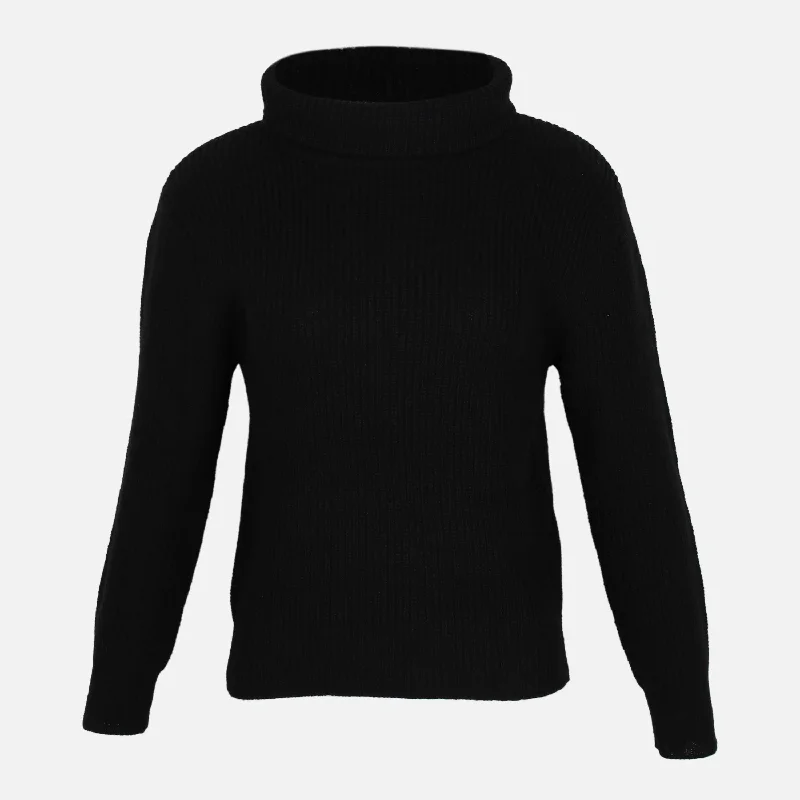 LADIES SWEATER ROLL NECK Striped Floral Plaid