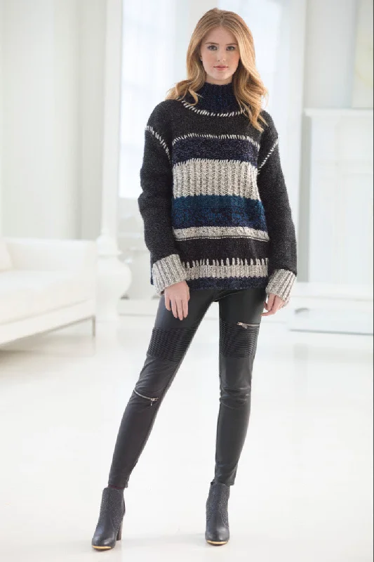 Color Block Sweater (Knit) - Version 2 Rayon Fabric Velvet Fabric Corduroy Fabric