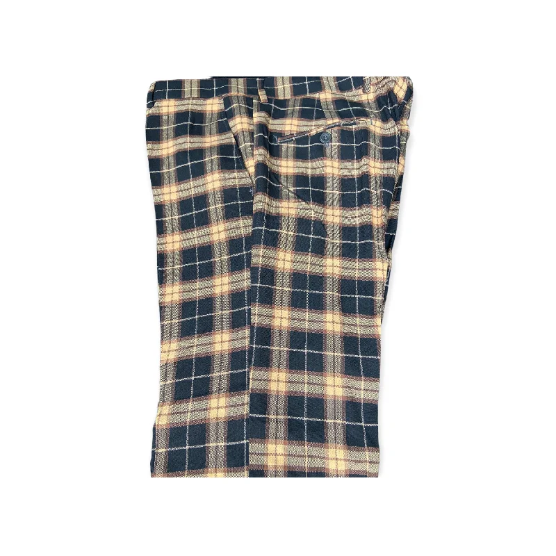 DJ PLUS: Plaid Skinny Dress Pants ON57 Modern Stretch Trousers