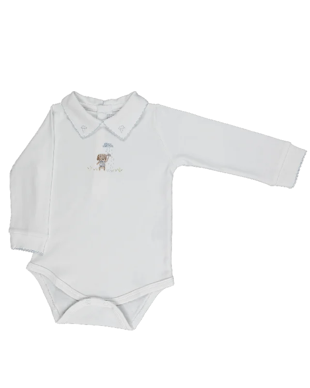 Baby Boy Rain Dog Jacquard Pima Body and Pants Cozy Fitted Pants