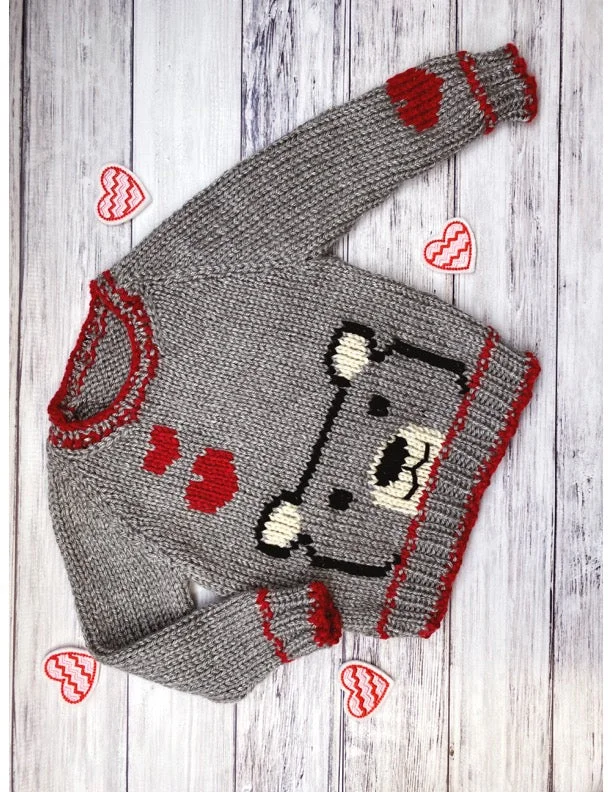 Beary in Love Sweater (Knit) Spandex Rayon Corduroy