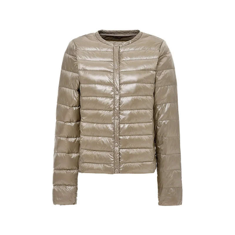 Compact Down Jacket Herringbone Jacket Houndstooth Jacket Plaid Jacket