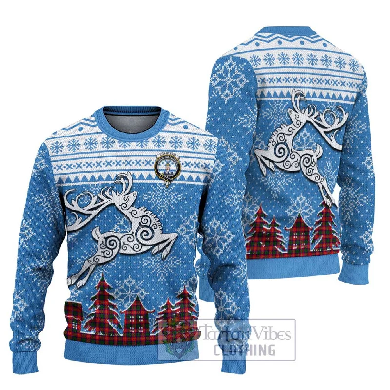 Charteris Clan Christmas Ugly Sweater Celtic Reindeer Style Polka Dot Checkered Tartan Charteris Clan Christmas Ugly Sweater Celtic Reindeer Style Polka Dot Checkered Tartan