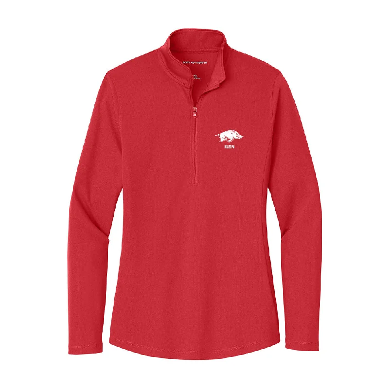 Arkansas - NCAA Women's Gymnastics : Hailey Klein - Women's Lightweight Quarter Zip Jacket Collared Jacket Crew Neck Jacket Turtle Neck Jacket Arkansas - NCAA Women's Gymnastics : Hailey Klein - Women's Lightweight Quarter Zip Jacket Collared Jacket Crew Neck Jacket Turtle Neck Jacket