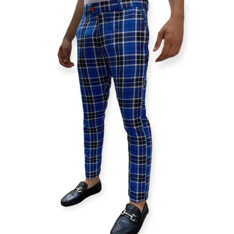 DJ PLUS: Plaid Skinny Dress Pants ON45 Soft Stretch Leggings