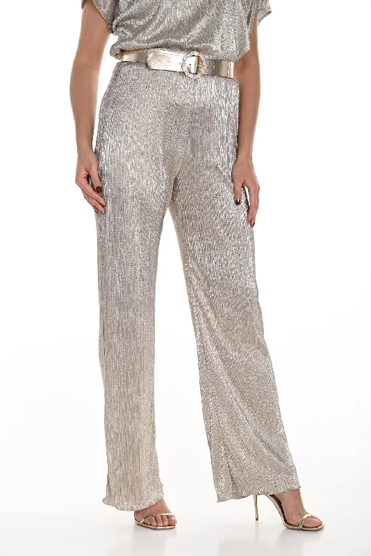Gold Stunning Wide Leg Pant Chic Slim Fit Pants
