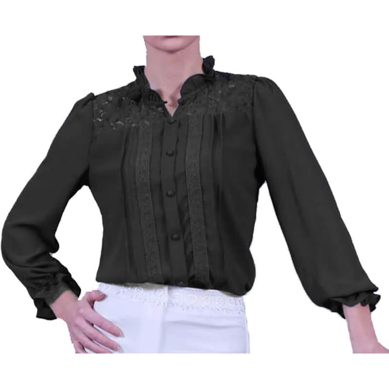 Amara long sleeves blouse Feminine Tie Blouse