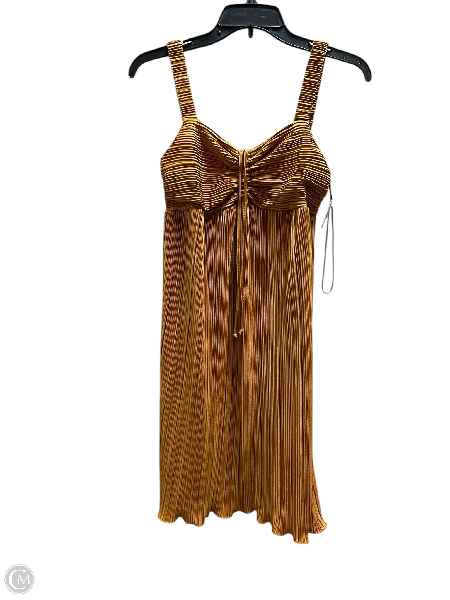 Dress Casual Short By Clothes Mentor In Orange, Size: M Cowl Neckline Elegant