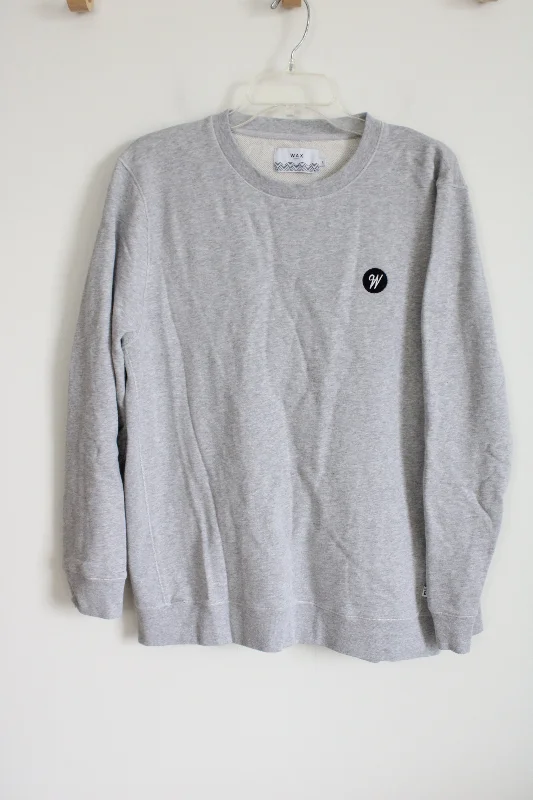 Wax London Gray Sweatshirt | L Hoodie Sweatshirt Pullover