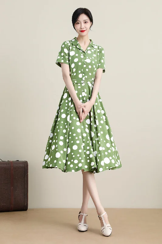 Green Polka Dot
