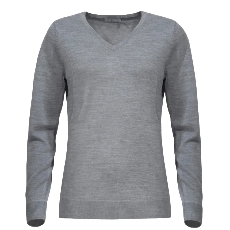 Cross Ladies Classic V-Neck Sweater Embroidered Appliqued Beaded