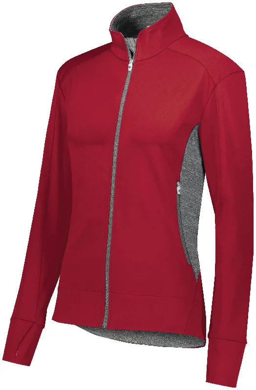 SCARLET/CARBON HEATHER