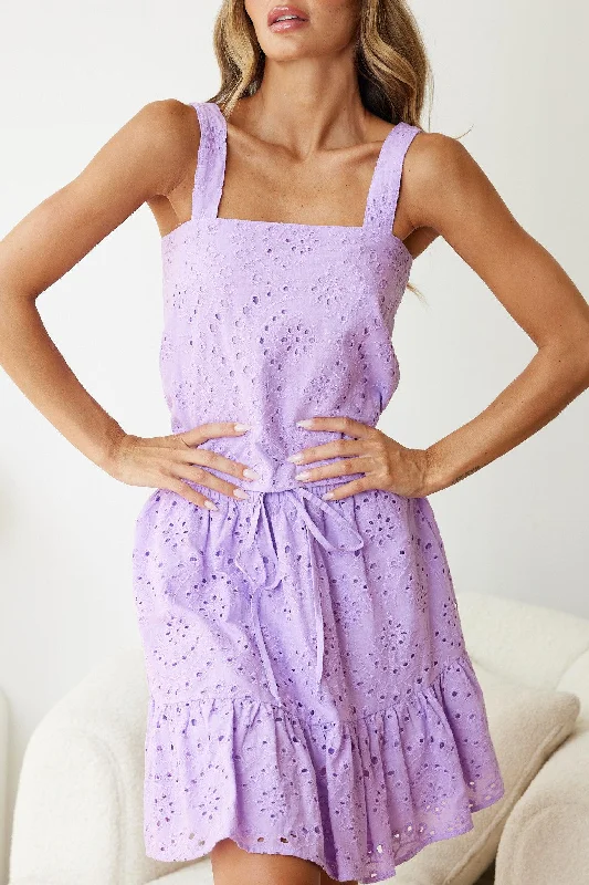 Krinna Skirt - Lilac leather skirt durable