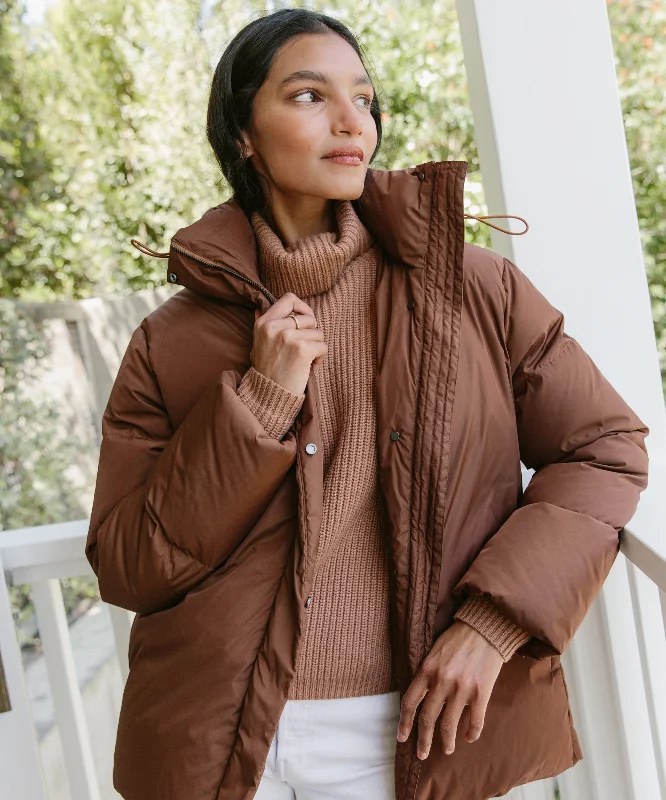 Puffer Jacket One-Shoulder Jacket Off-the-Shoulder Jacket Asymmetrical Jacket