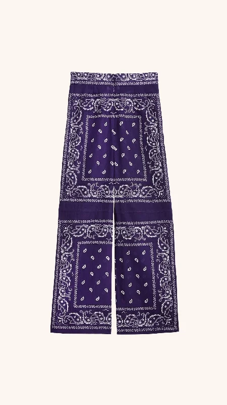 Bandana Purple Pants Soft Stretch Pants