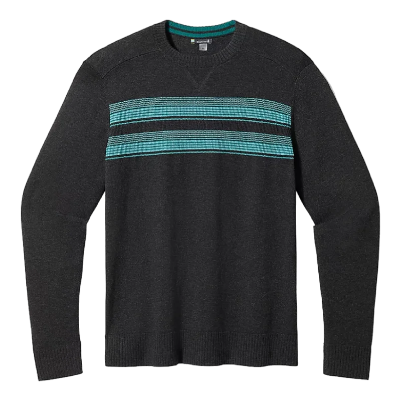 Men's Sparwood Stripe Crew Sweater Ribbed Striped Patterned